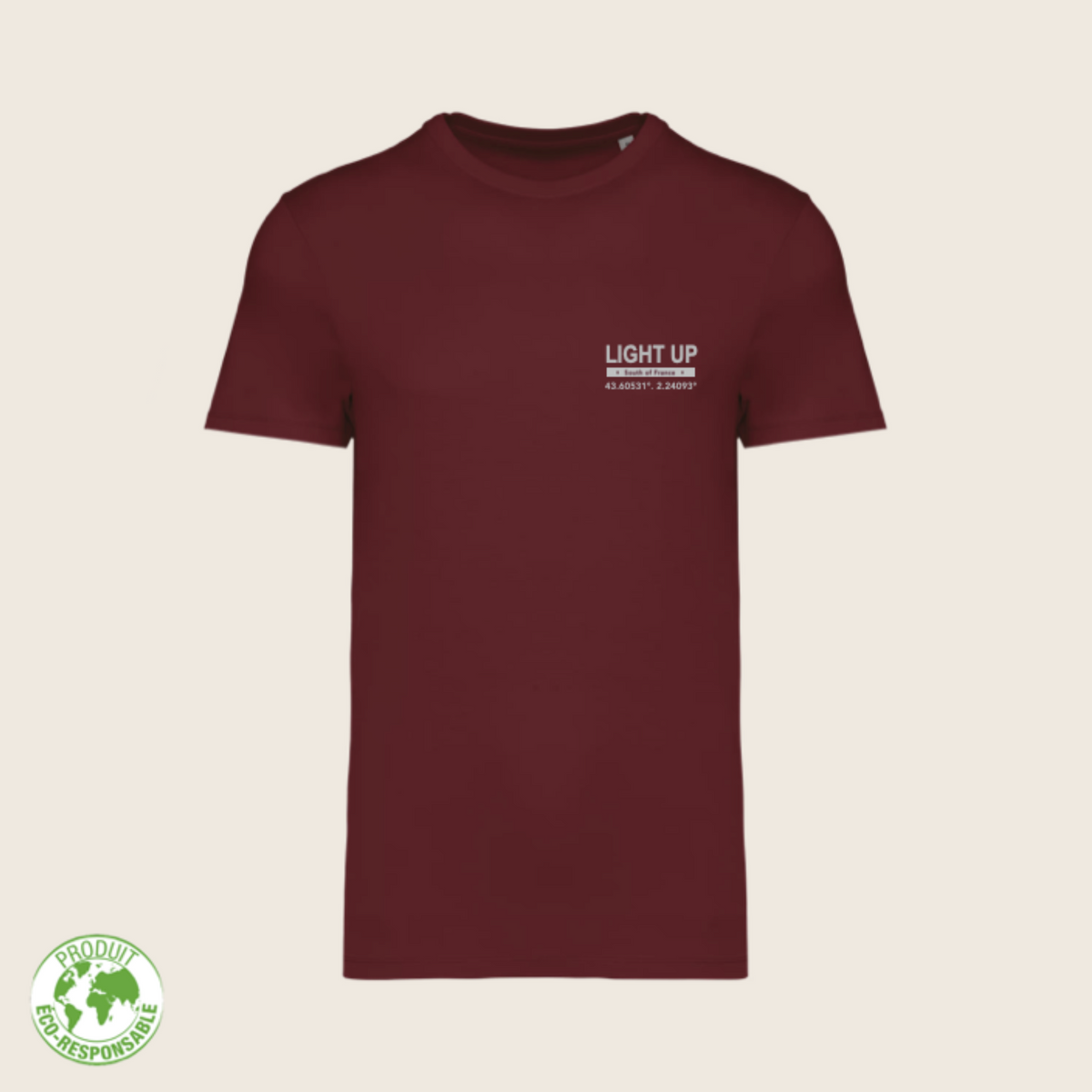 lightup_tshirt_homme_napoli_bordeaux
