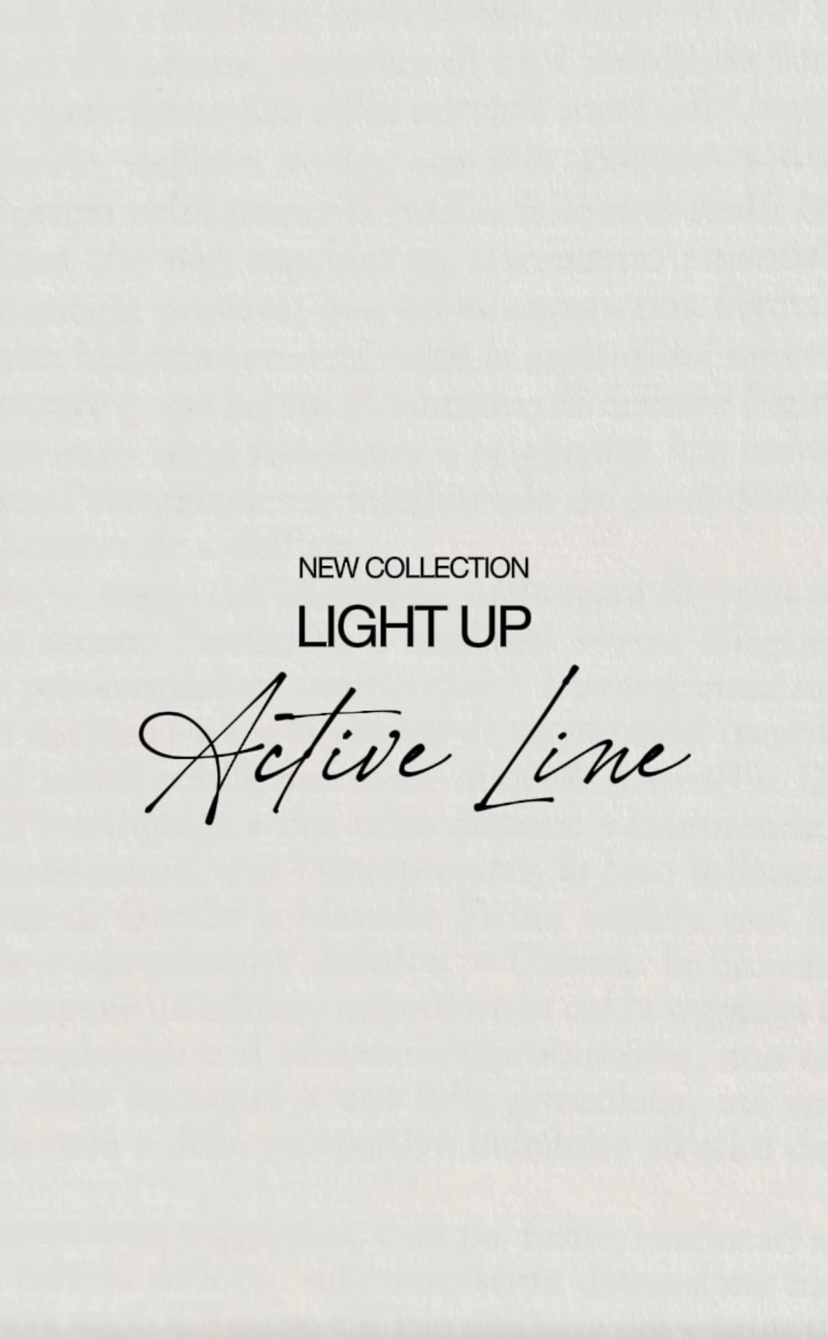 COLLECTION ACTIVE LINE