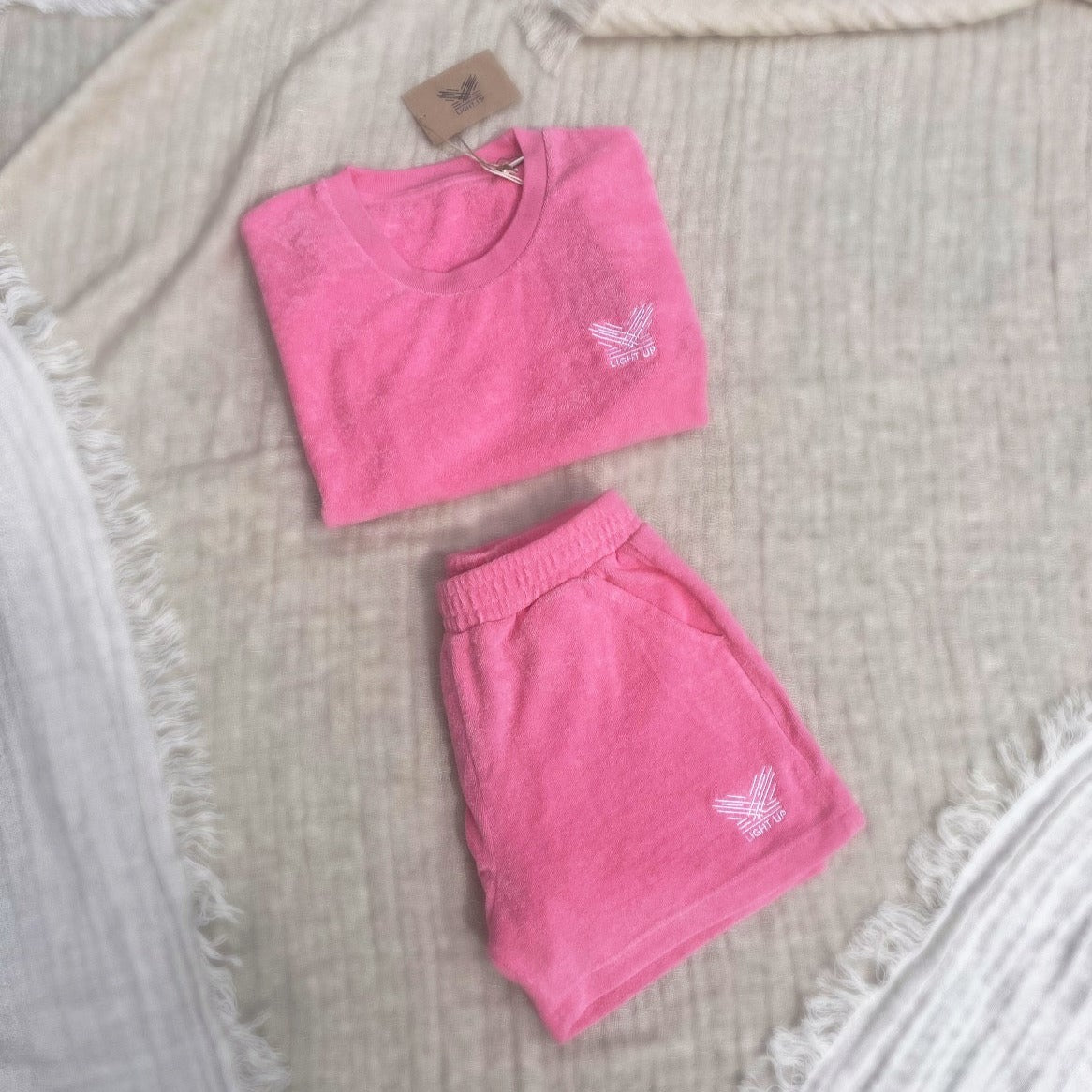 lightup_capri_teeshirtshort_rose_fille