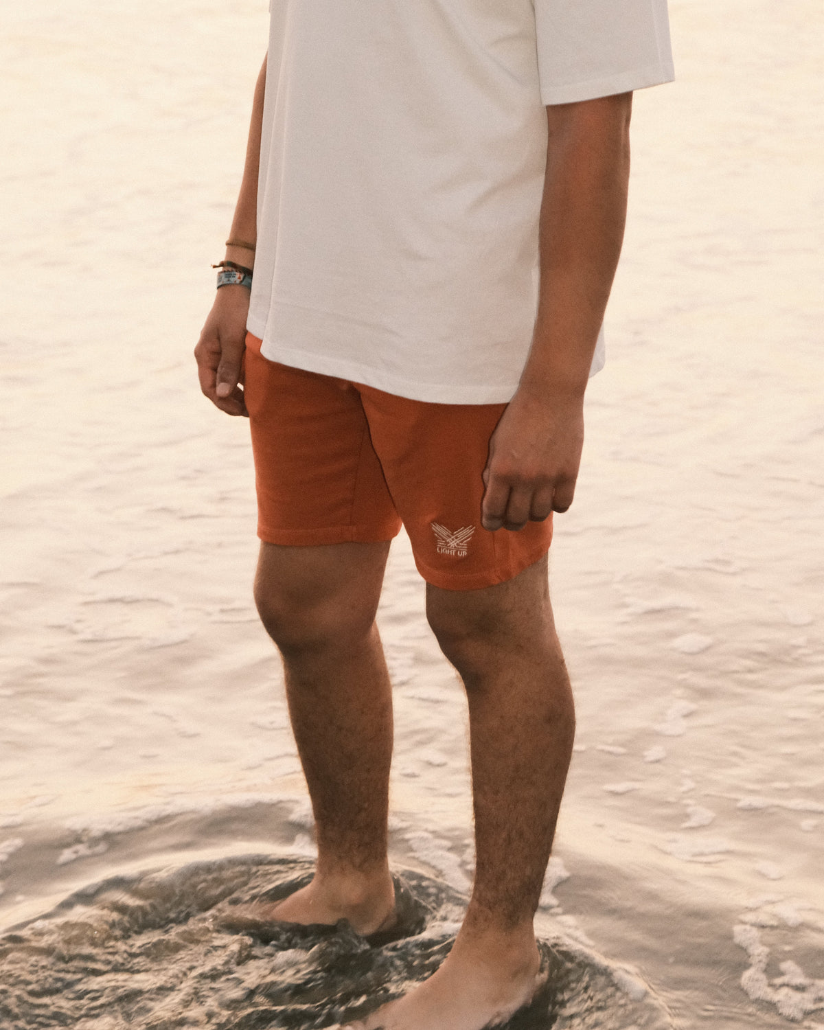 short_linares_homme_orange
